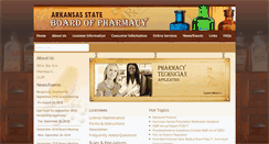 Desktop Screenshot of pharmacyboard.arkansas.gov