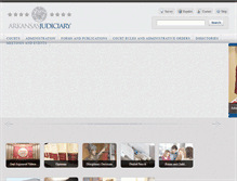 Tablet Screenshot of courts.arkansas.gov