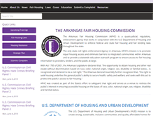 Tablet Screenshot of fairhousing.arkansas.gov