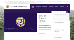 Desktop Screenshot of elkins.arkansas.gov